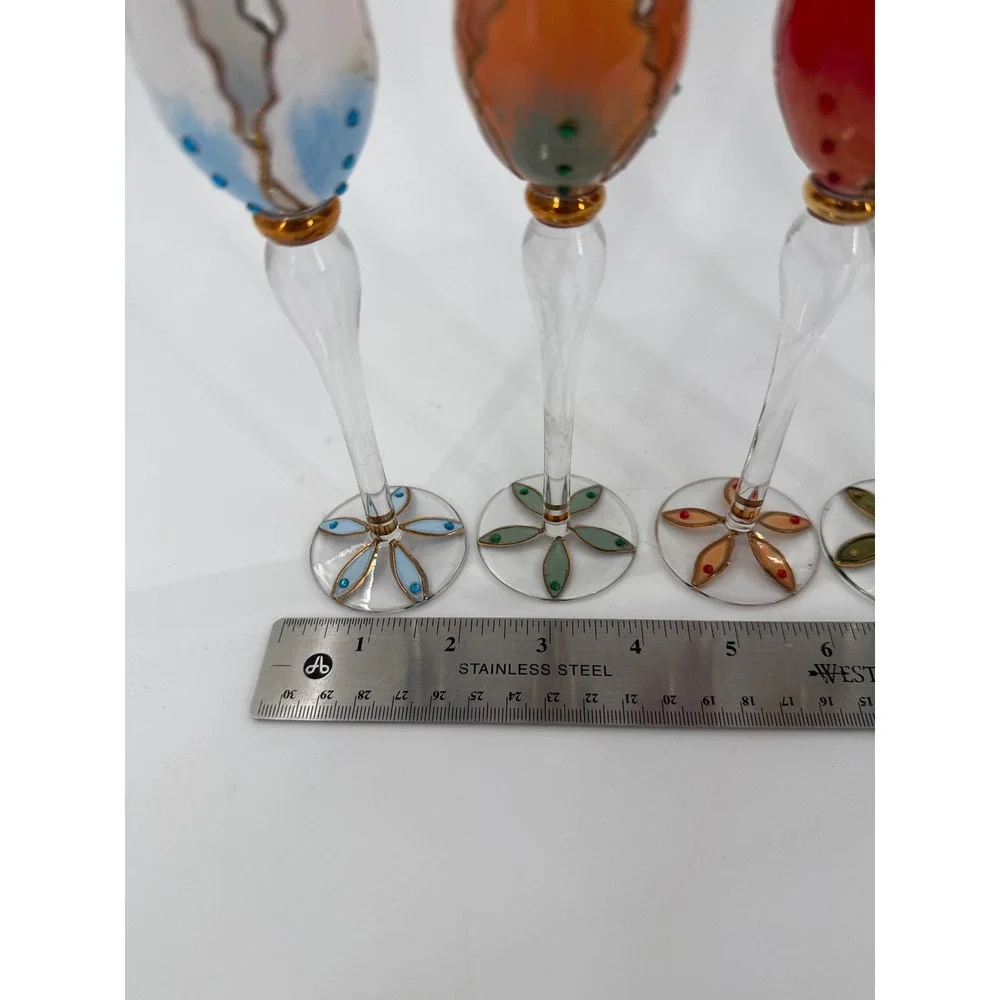 Hand Painted Wine Glass Set 7.5